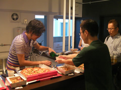AIP Cafe Openの様子：山本さん