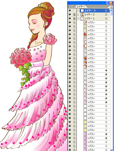 イラストレーターで書き起こす