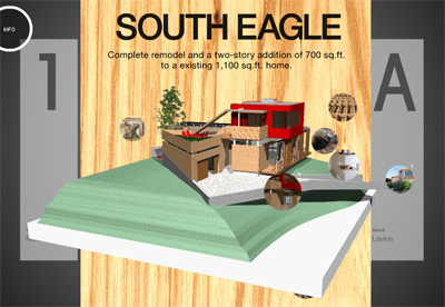 3Dで外観を見せる