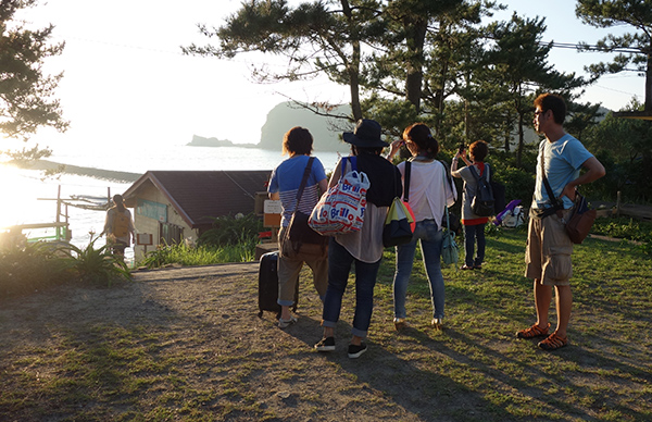 キャンプ場へ到着