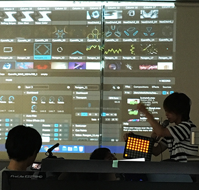 大八耐 中間発表：VJ用インターフェースの操作性をあげる仕組みづくり（だったと思う）